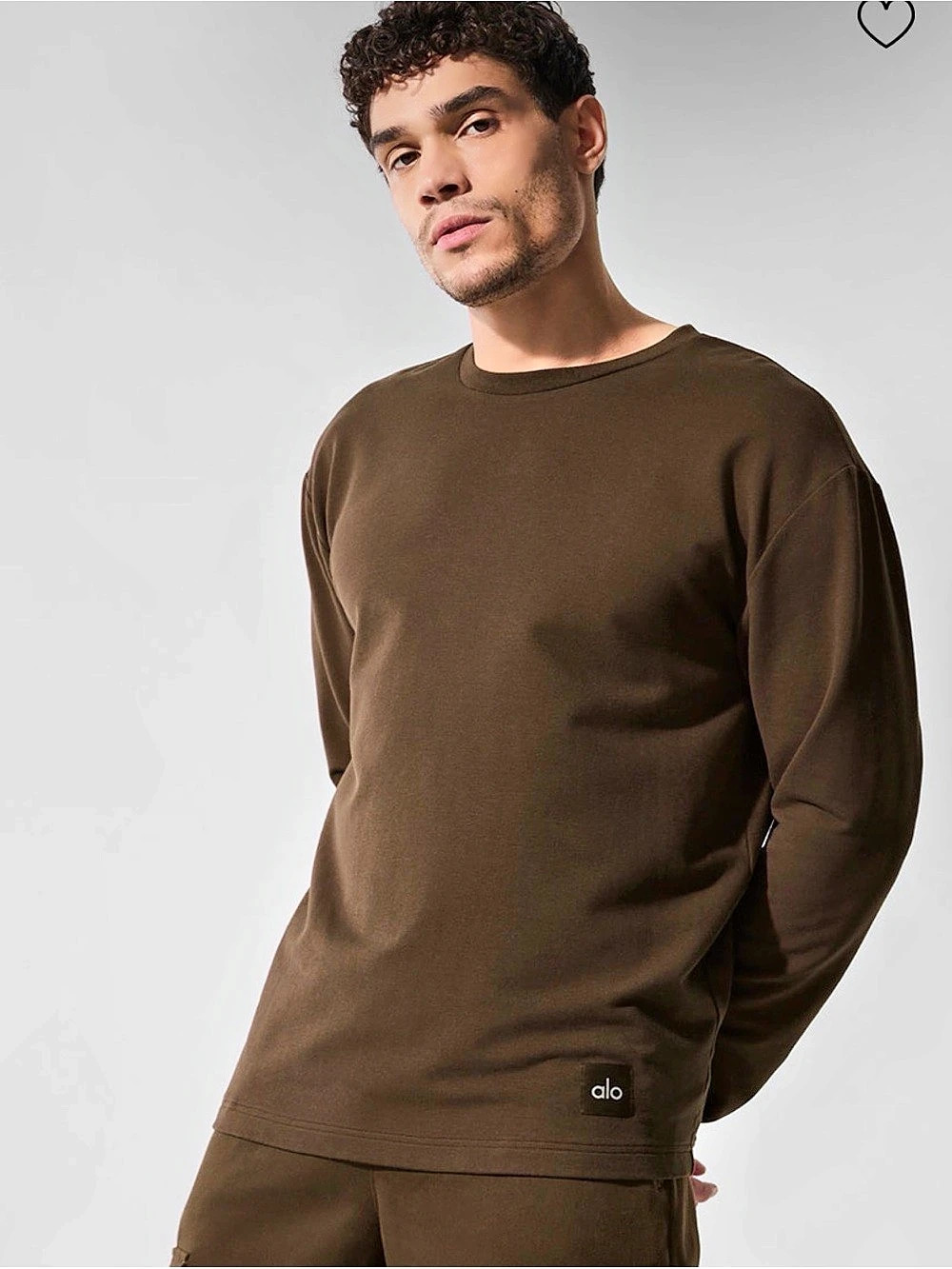 Alo Long Sleeve Shirt in Brown Size Small 105New